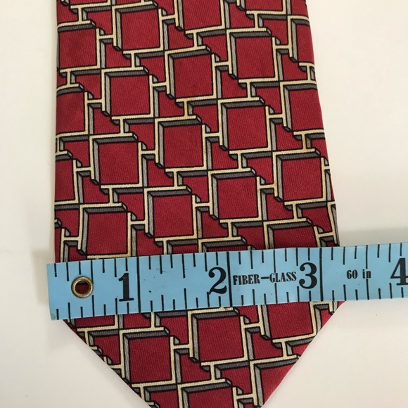 Hermes | Accessories | Hermes Tie 749 Fa Red Classic 0 Soie Necktie ...